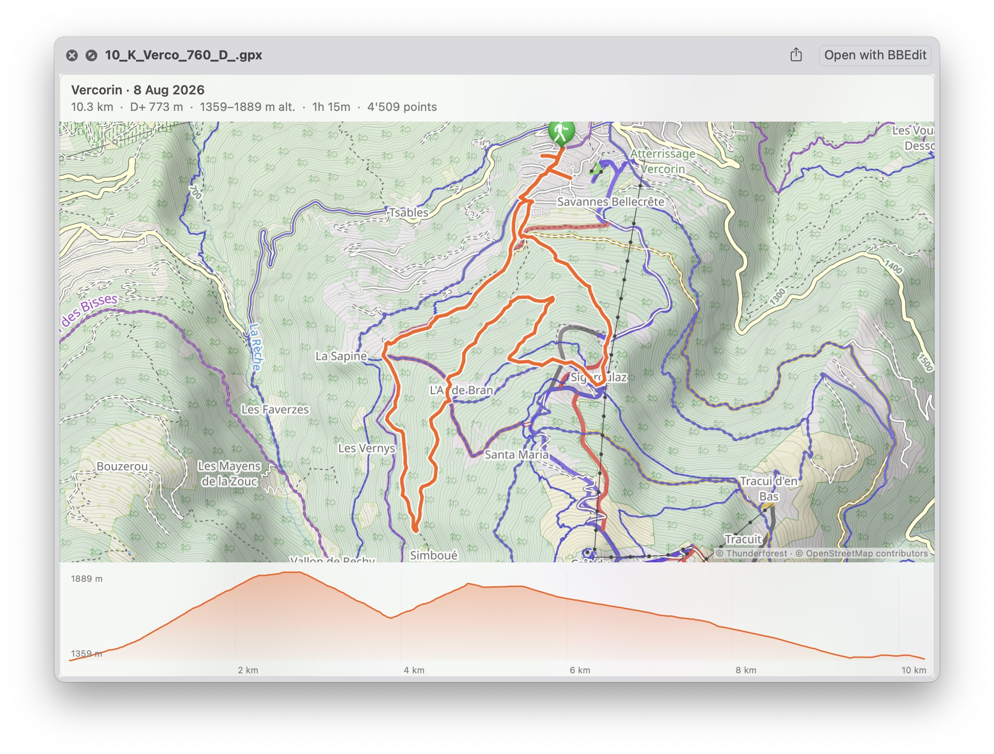QuickGPX, macOS QuickLook plugin for GPX files